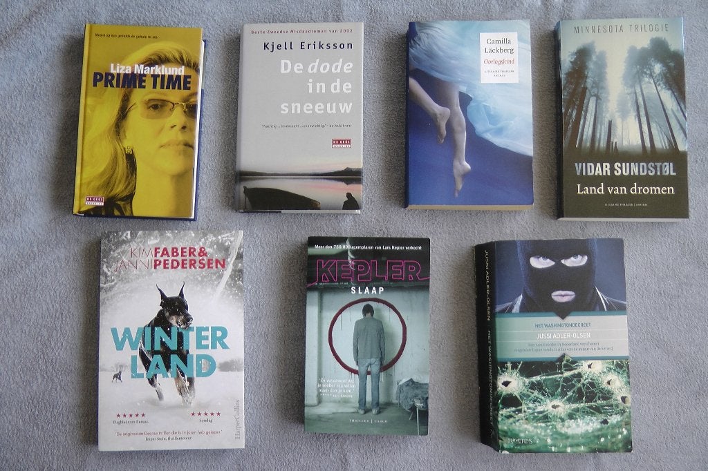 Zeven prachtige thriller boeken van Scandinavische auteurs, Boeken, Gelezen, Diverse auteurs, Ophalen of Verzenden, Nederland