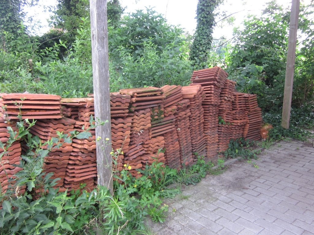 Mulder dakpannen rood, Doe-het-zelf en Verbouw, Dakpannen en Dakbedekking, Ophalen, Gebruikt, Steen of Klei, 15 m² of meer