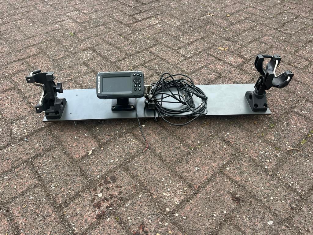 Lowrange hook 4 compleet met 2 boot hengelsteunen, Watersport en Boten, Ophalen of Verzenden, Zo goed als nieuw, Overige typen