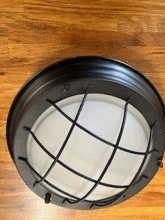 plafondlamp, Zwart, Zo goed als nieuw, Plafondlamp, Industrieel