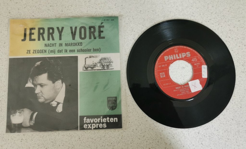 Single Jerry Voré - Nacht in Marokko, Ophalen of Verzenden, Gebruikt, Overige formaten, Levenslied of Smartlap