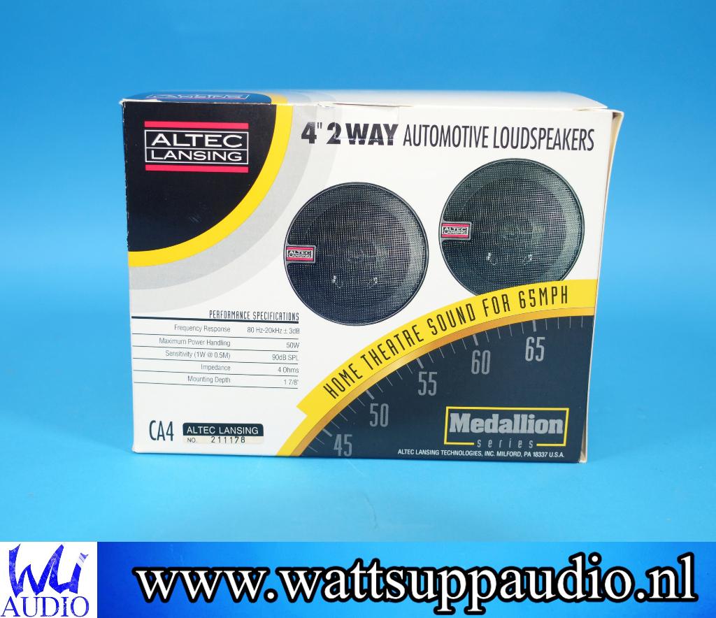 ALTEC LANSING CA4 Medallion 10 cm / 4'' speakers / Coaxial, Nieuw, Alteclansing, Ophalen of Verzenden, Support@alteclansing.com