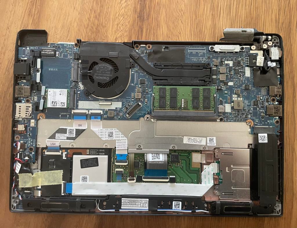 Moederbord Dell latitude 7390, Verzenden, Gebruikt, Intel