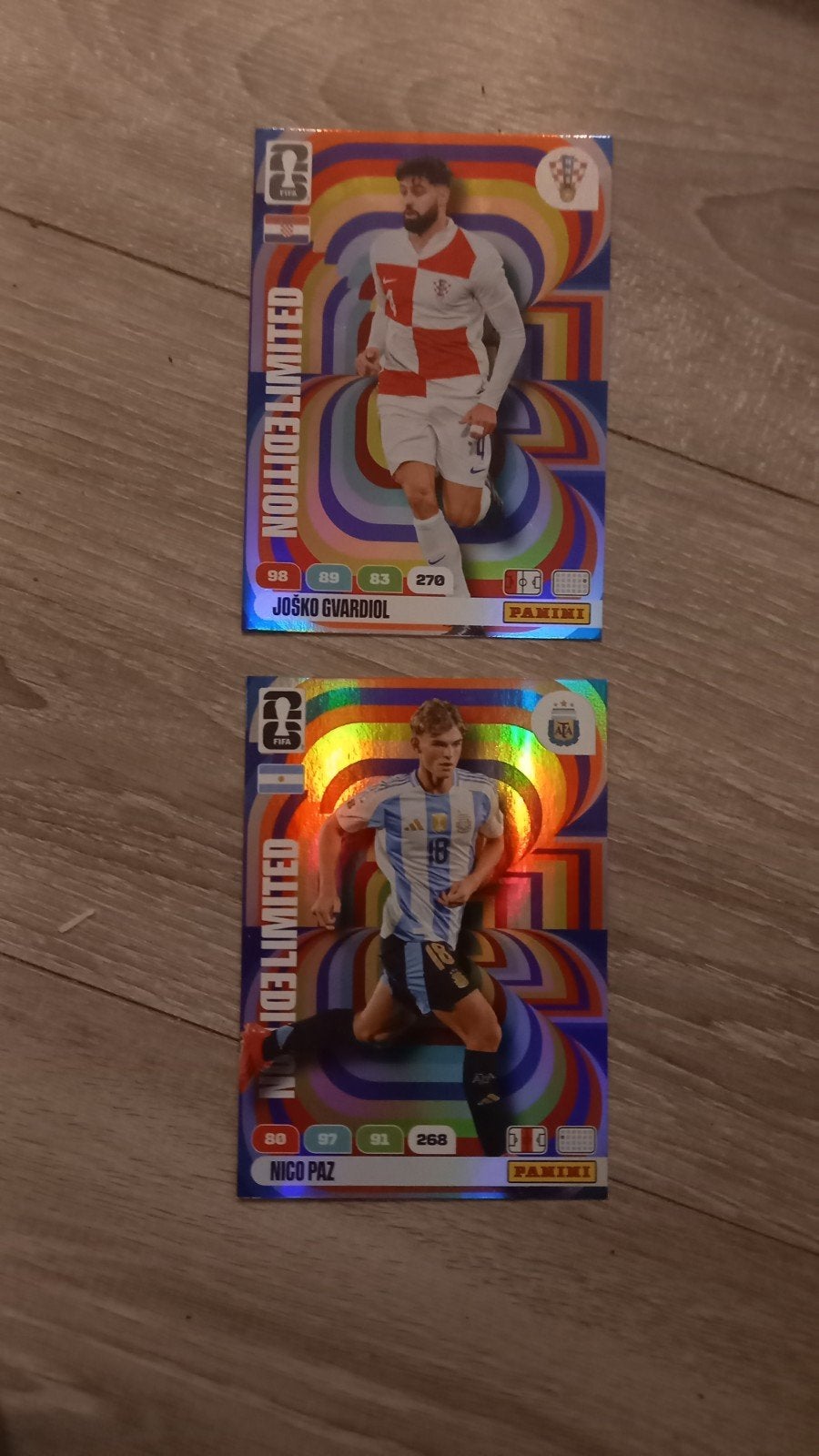 Xxl limited edition kaarten: GVARDIOL & PAZ, Ophalen of Verzenden, Zo goed als nieuw, Meerdere plaatjes