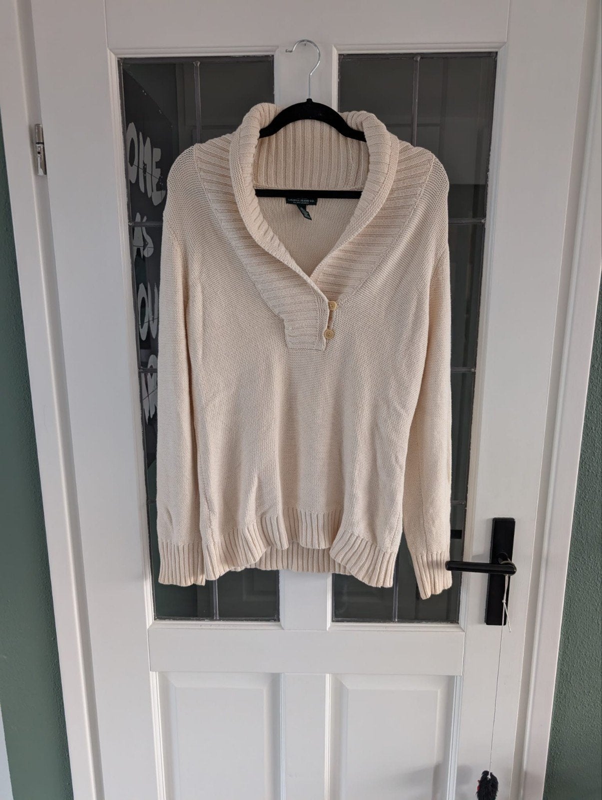 Ralph Lauren LRL Lauren Jeans Co. trui XL, Kleding | Dames, Truien en Vesten, Beige, Maat 46/48 (XL) of groter, Ophalen of Verzenden