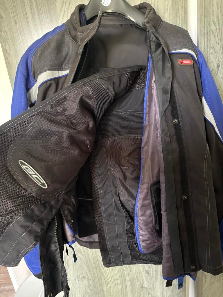 Richa motorkleding textiel - Zwart/Blauw (XL), Ophalen, Tweedehands, Dames, Jas | textiel