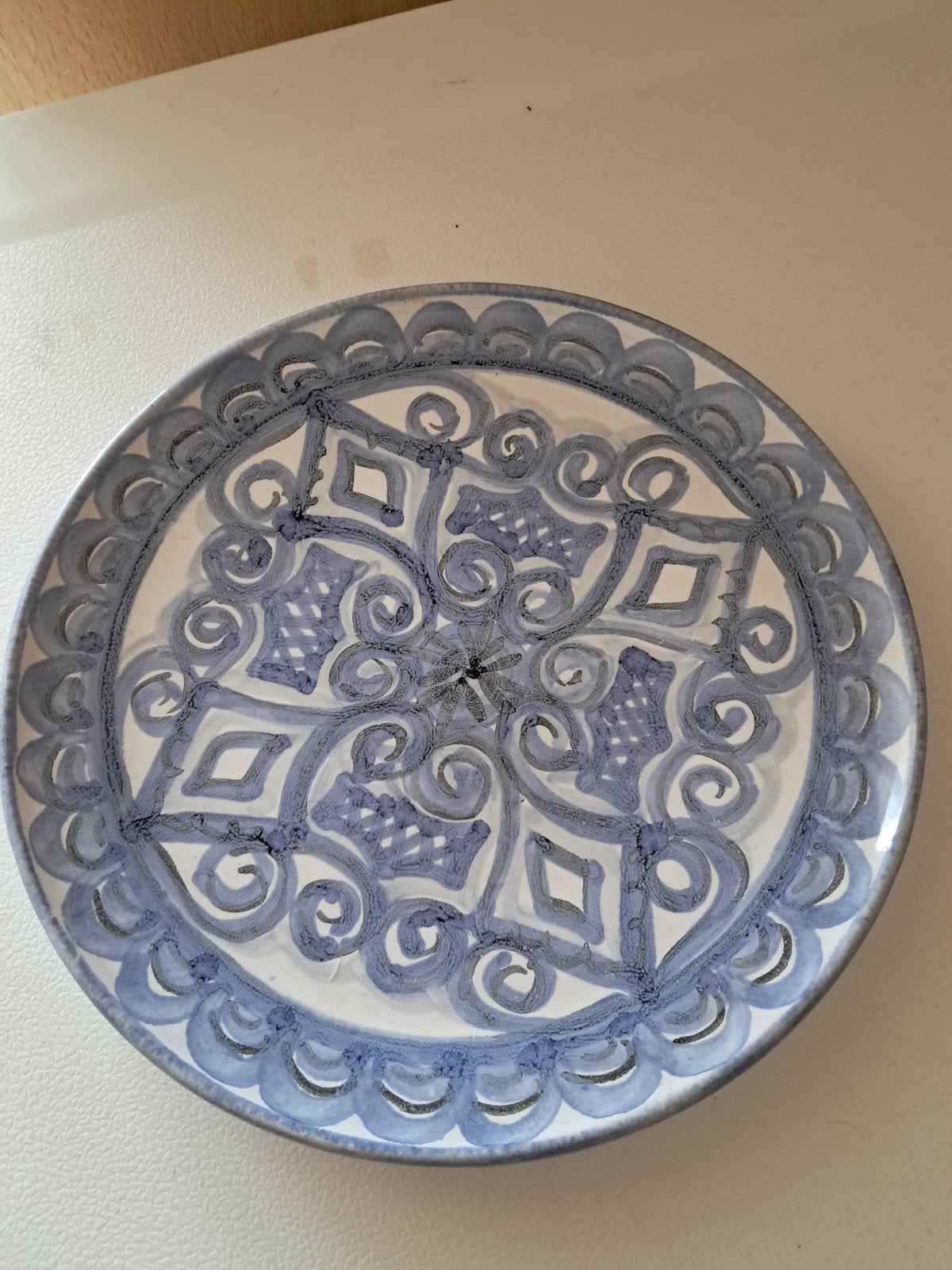 Handgemaakt decoratief bord uit Zuid-Afrika, Ophalen of Verzenden