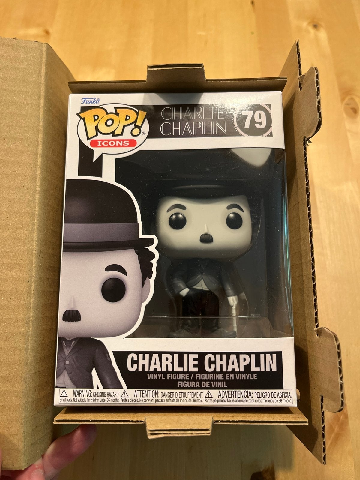 Funko Pop! Icons Charlie Chaplin #79 - Nieuw in doos, Ophalen, Nieuw