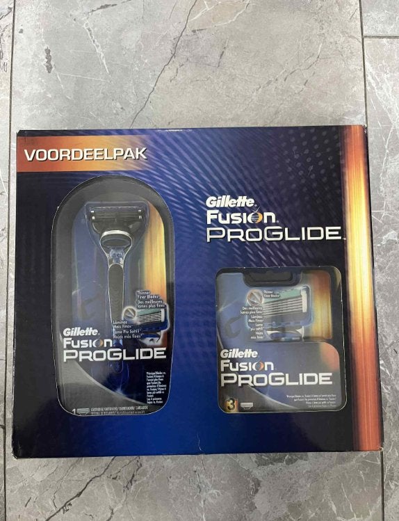 Gillette Fusion Proglide Voordeelpak, Ophalen of Verzenden, Nieuw, Gehele gezicht, Verzorging