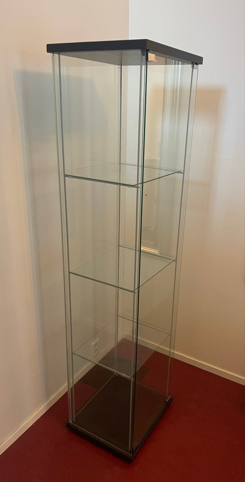 IKEA DETOLF Vitrinekast - Z.g.a.n., Ophalen, Met plank(en), Minder dan 50 cm, 150 tot 200 cm