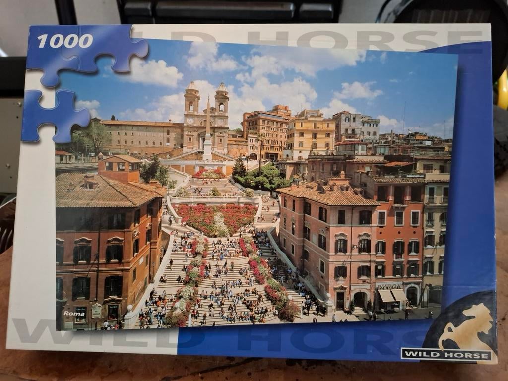 Wild Horse Legpuzzel 1000 stukjes - Rome, Spaanse Trappen, Ophalen of Verzenden, 500 t/m 1500 stukjes, Gebruikt, Legpuzzel