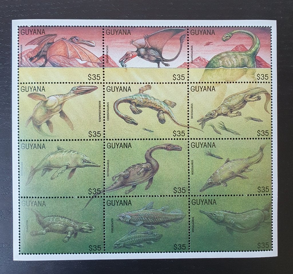 Guyana 1996 Dinosaurus Michel 5471-5482 postfris, Verzenden, Postfris, Dier of Natuur