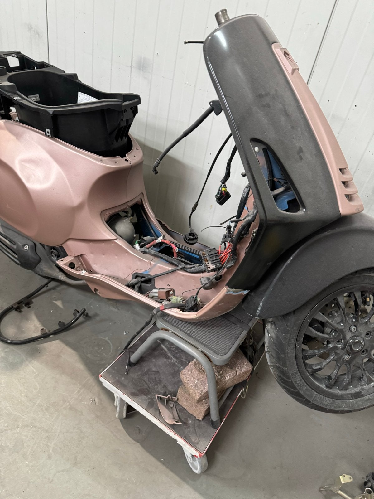 Vespa Sprint/Primavera Frame met Kenteken (Schade), Ophalen of Verzenden, Gebruikt, Frame, Vespa