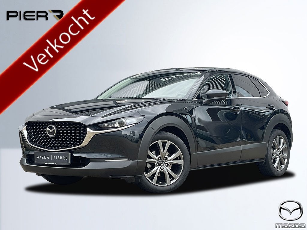 Mazda CX-30 2.0 e-SkyActiv-X 180 M Hybrid Automaat Luxury |, Auto's, Mazda, Gebruikt, Zwart, 19 km/l, SUV of Terreinwagen