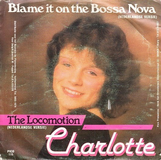 charlotte - blame it on the bossa nova ( piraat/1979), Cd's en Dvd's, Vinyl Singles, Zo goed als nieuw, Nederlandstalig, Fotohoes