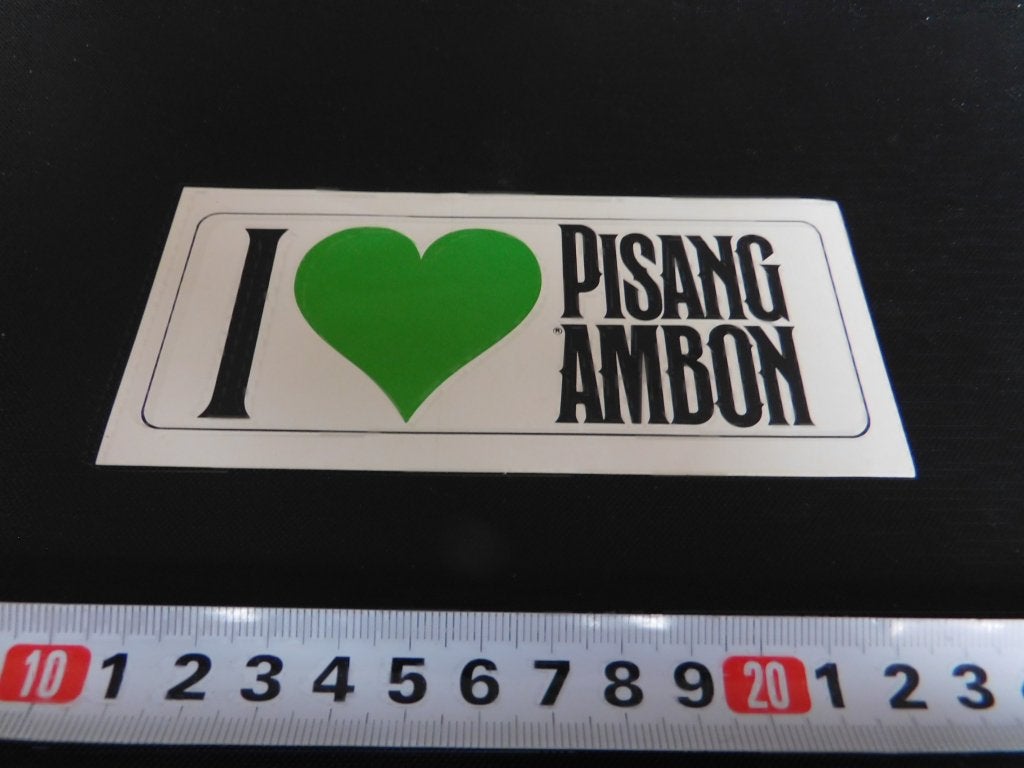 sticker I LOVE PISANG AMBON  *, Ophalen, Zo goed als nieuw