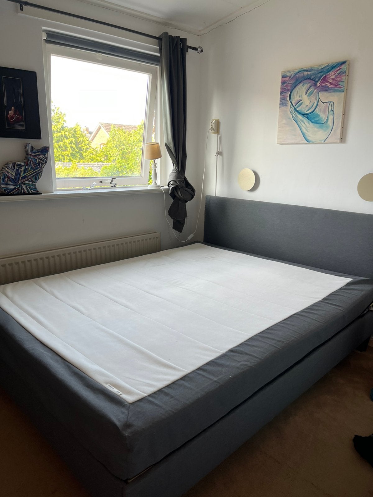 IKEA Boxspringbed 160x200, Ophalen, Zo goed als nieuw, Tweepersoons, 160 cm
