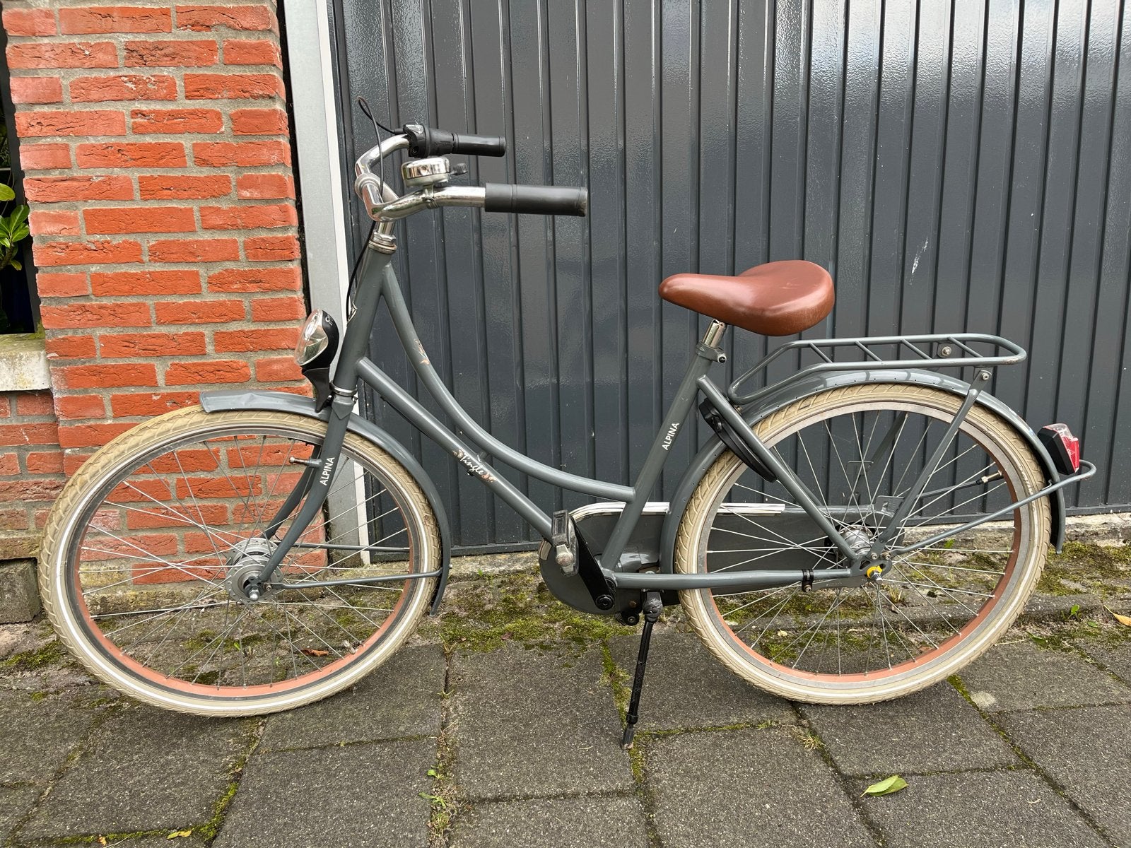Alpina Tingle Meisjesfiets - Grijs 24 inch  Nexus, Fietsen en Brommers, Fietsen | Meisjes, Ophalen, Gebruikt, 24 inch, Versnellingen