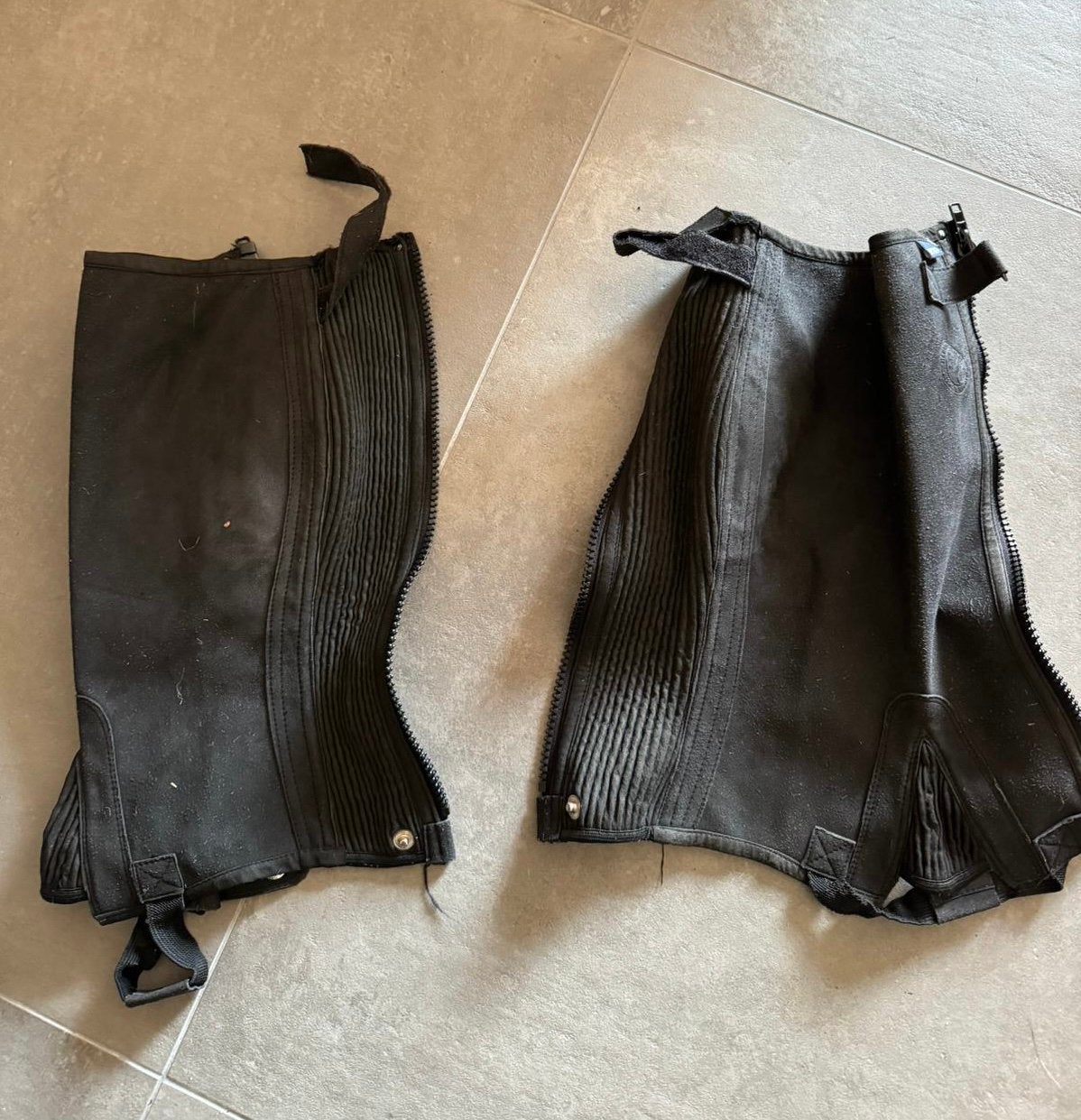 Zwarte paardrijchaps maat XL, Gebruikt, Ritssluiting, Dressuur, Ophalen of Verzenden