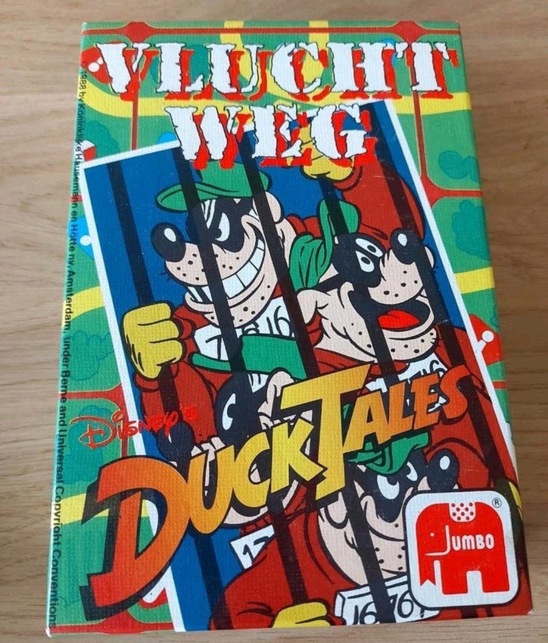 Vintage Disney DuckTales vluchtweg spel Jumbo (1988), Verzenden, Overige figuren, Zo goed als nieuw, Overige typen