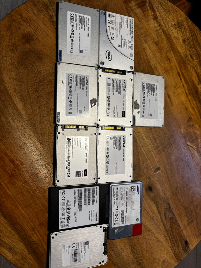 Diverse SSD Schijven, Computers en Software, Harde schijven, Ophalen of Verzenden, Laptop
