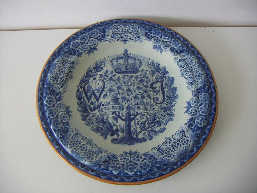 Porceleyne Fles keramiek schaal 1949. Delfts Blauw ., Ophalen of Verzenden