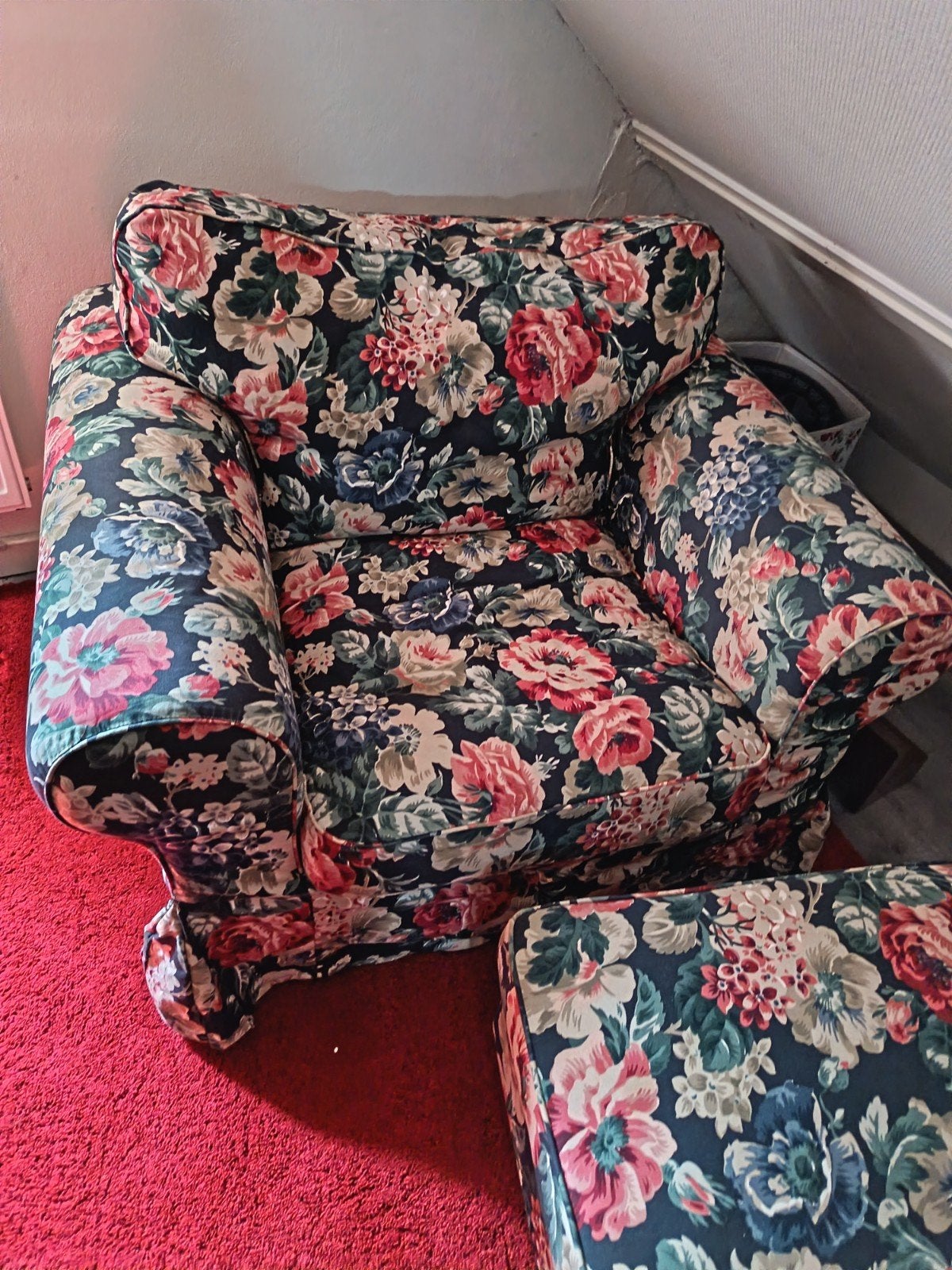 Stoel met hoes, Huis en Inrichting, Banken | Sofa's en Chaises Longues, Ophalen, Gebruikt, Eenpersoons, 75 tot 100 cm