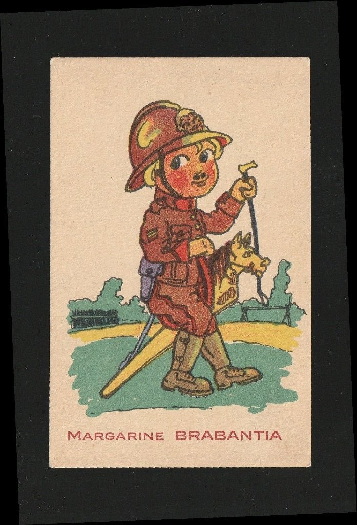 Ansichtkaart Reclame Margarine Brabantia B09-2, Ophalen of Verzenden, 1920 tot 1940, Ongelopen, Overige thema's