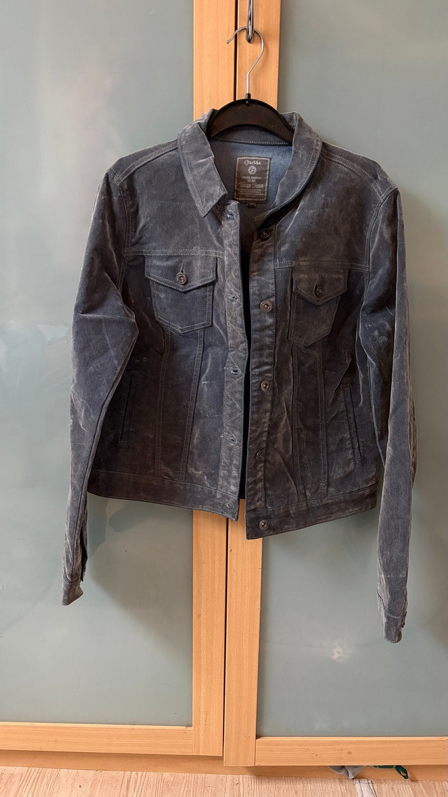 Geisha Vintage Denim spijkerjas - Nieuw, Kleding | Dames, Ophalen of Verzenden, Nieuw, Maat 36 (S), Blauw