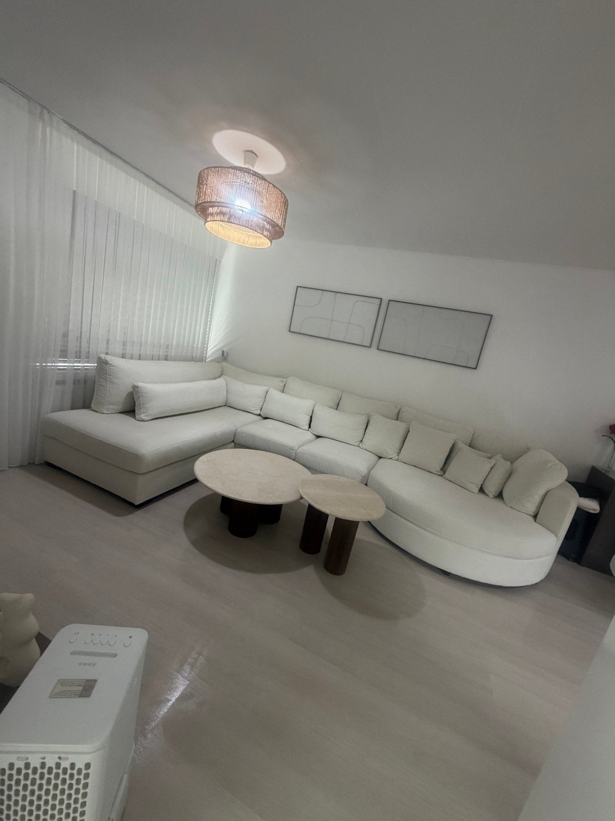 Ruime U-bank Norah in stof - Kleur 101, Ophalen, Hoekbank, 300 cm of meer, Zo goed als nieuw
