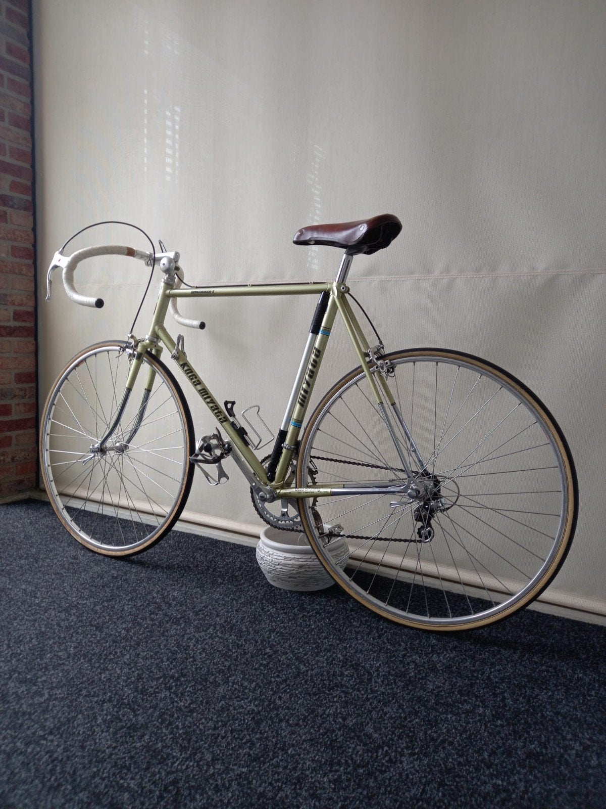 Vintage Koga Miyata racefiets - Lichtgroen - Maat 58, Gebruikt, Aluminium, Ophalen of Verzenden, 57 tot 61 cm