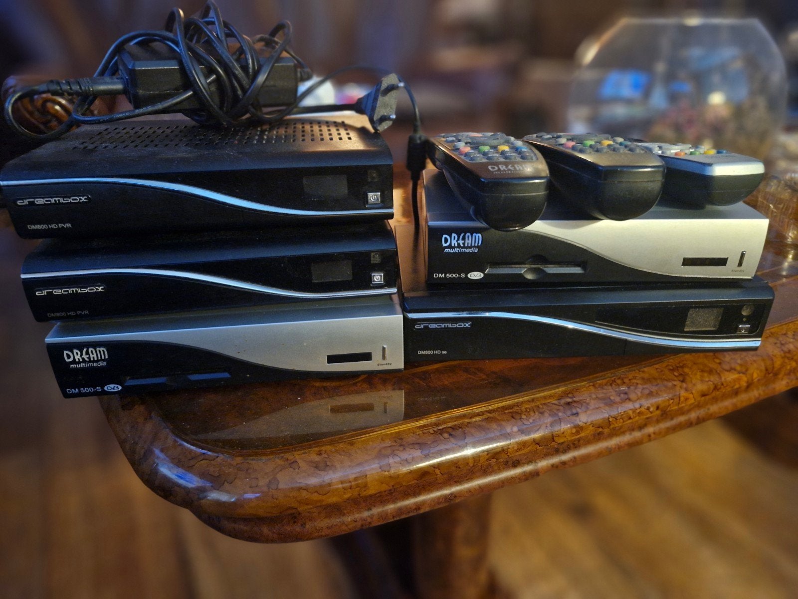 Dreambox set: 2x DM800 HD PVR, 1x DM800 HD SE, 2x DM500-S, Ophalen of Verzenden, Gebruikt, Harddiskrecorder
