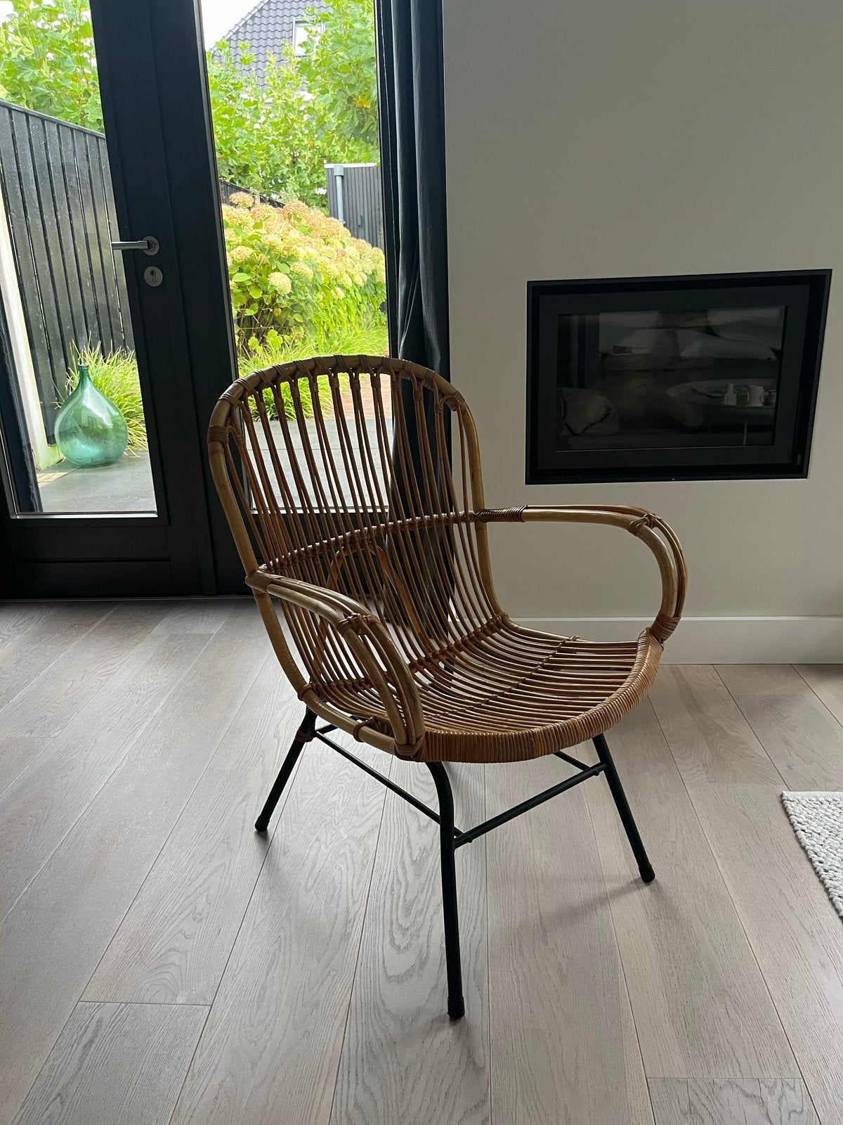 Vintage rotan stoel Rohé Noordwolde, Ophalen, Gebruikt, Bruin, Riet of Rotan