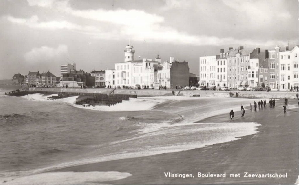 Vlissingen Boulevard met Zeevaartschool, Verzenden, 1960 tot 1980, Gelopen, Zeeland