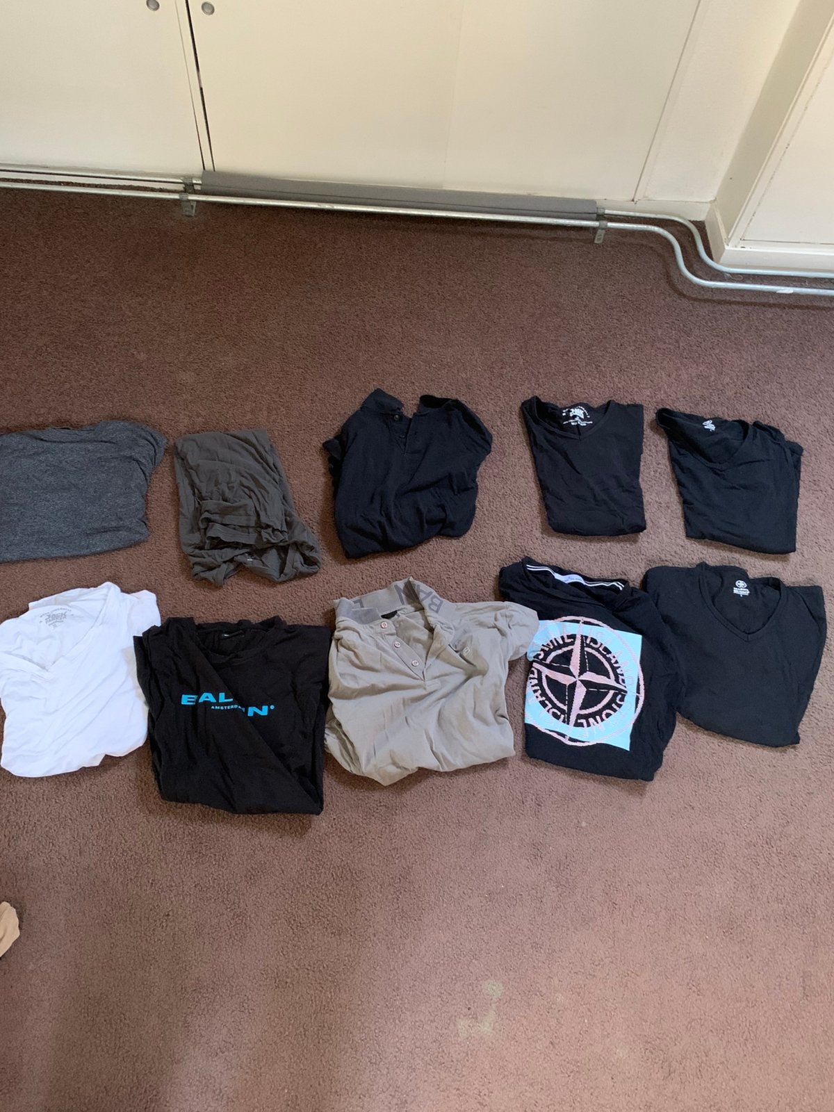 20 heren T-shirts o.a. Stone Island, Obey & Levi’s, Ophalen, Gedragen, Maat 48/50 (M), Overige kleuren