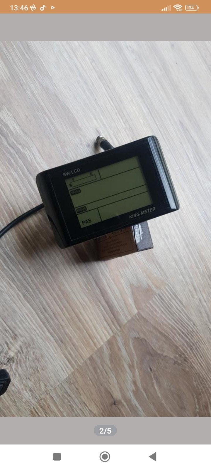 E-bike display SW-LCD King-Meter/Devron met bediening, Fietsen en Brommers, Ophalen of Verzenden, Gebruikt