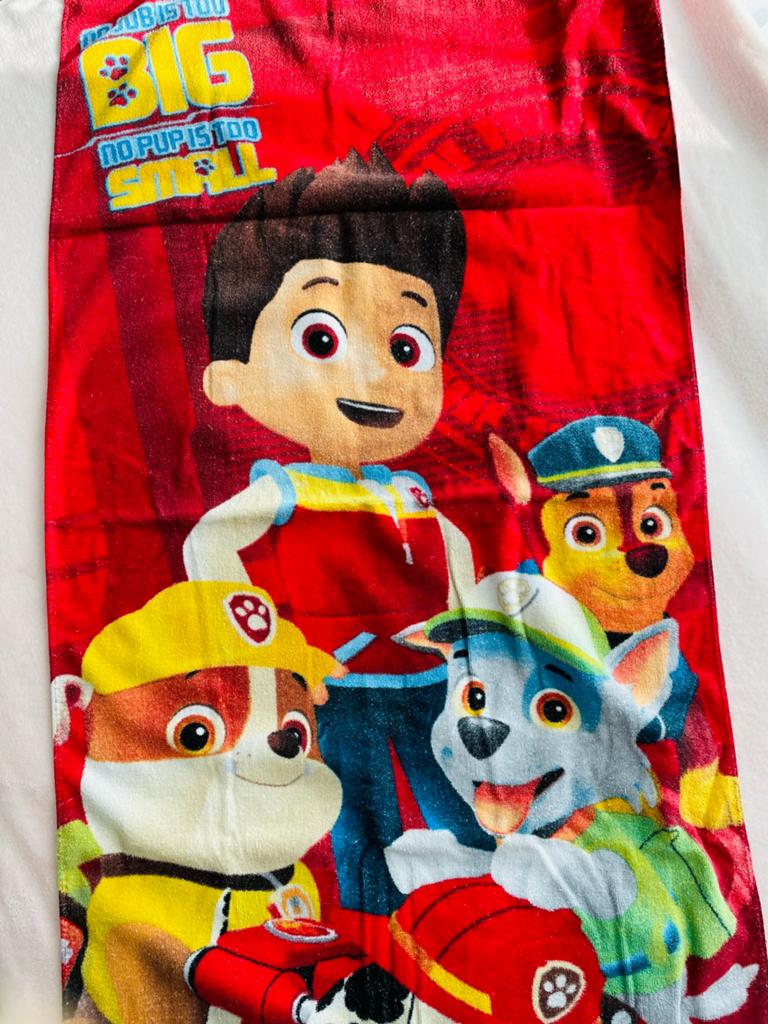 Paw Patrol Badhanddoek/Strandlaken 135 x 70 cm 100% Katoen, Jongen of Meisje, One size, Ophalen of Verzenden, Zo goed als nieuw