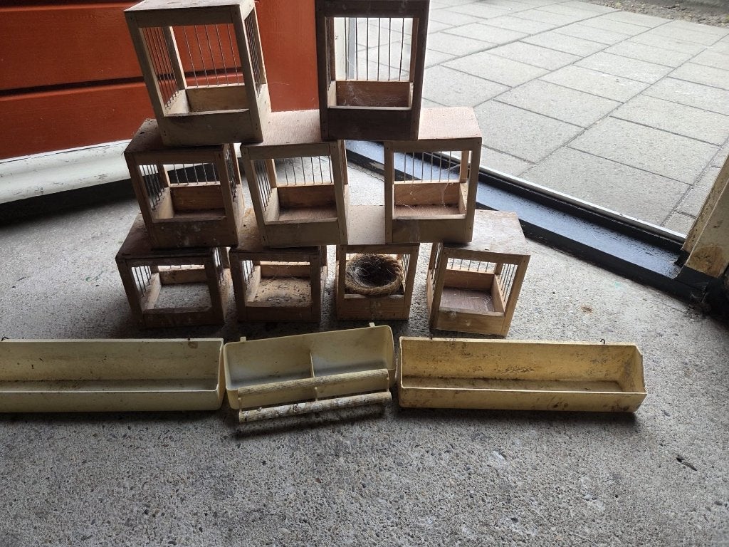 Broedbakken vogels, Ophalen, Gebruikt, Hout, Vogelkooi