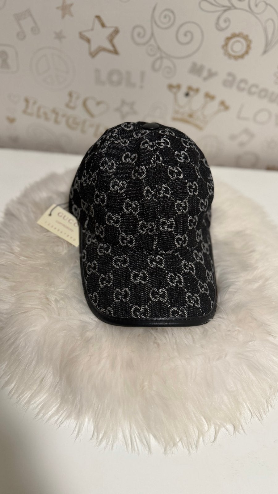 Gucci GG Canvas Baseballpet Zwart, Ophalen of Verzenden, Nieuw, One size fits all, Pet