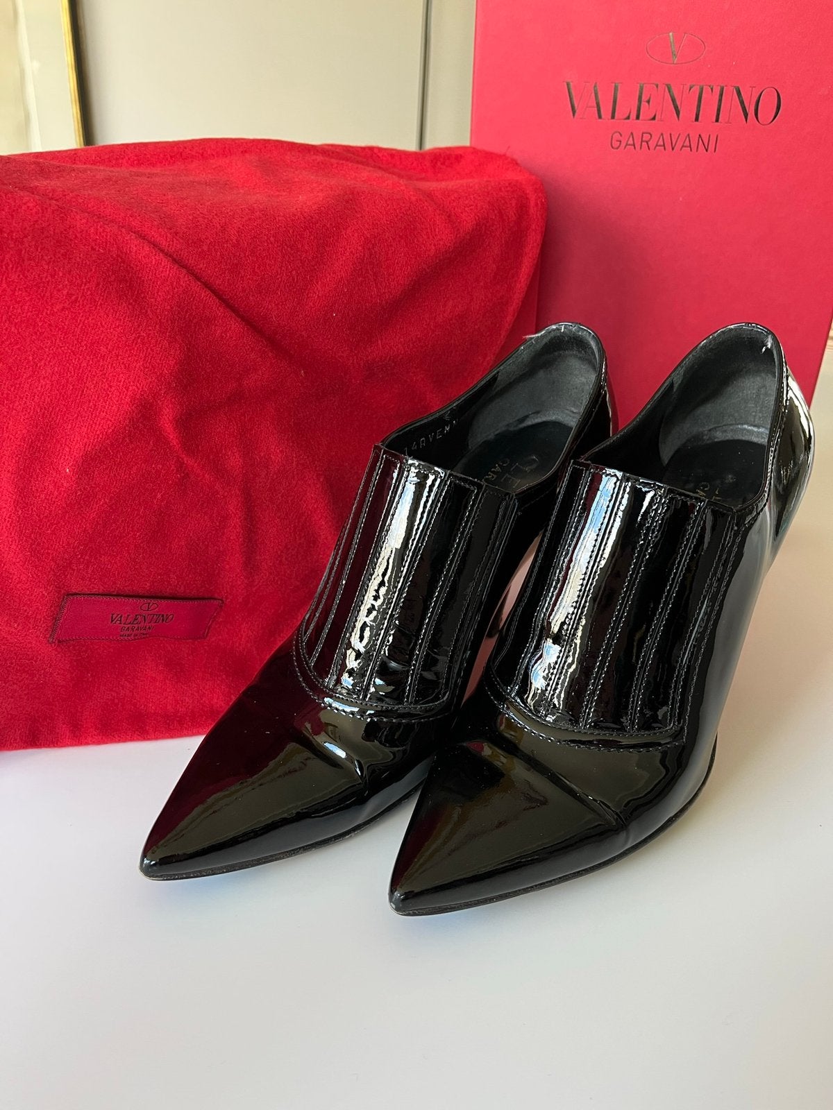 Valentino, hoge lakschoenen, maat 37, Kleding | Dames, Ophalen, Pumps, Zwart, Zo goed als nieuw