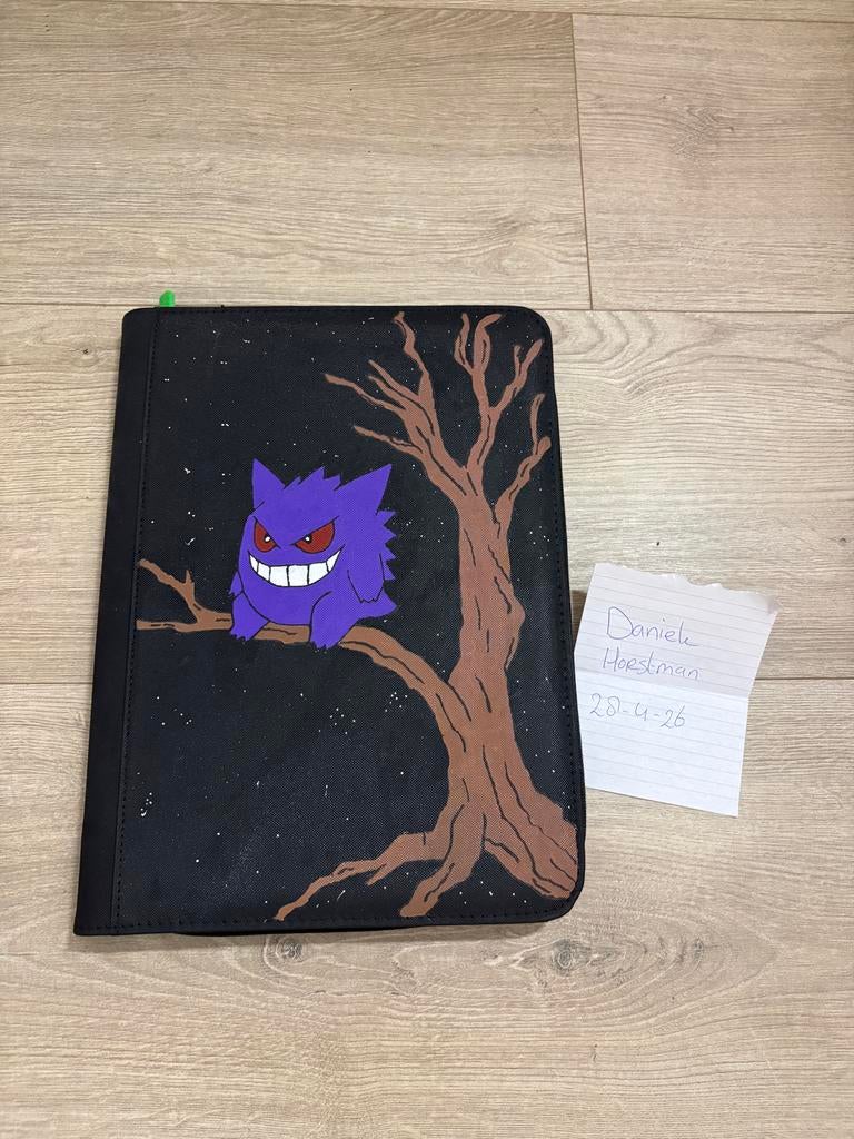 Custom Gengar Pokémon Kaarten Binder - Handgeschilderd, Ophalen of Verzenden, Zo goed als nieuw, Boek of Catalogus