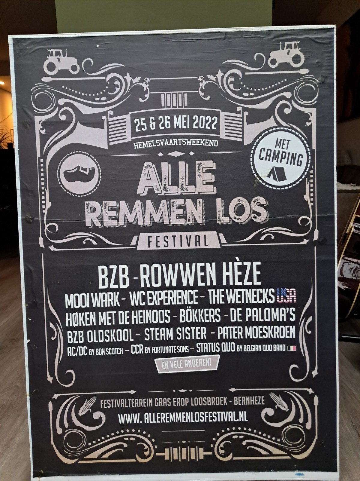 Originele Festival Posters op Hardboard (ca. 80x120cm), Deurposter of groter, Ophalen of Verzenden, Canvas of Doek, Overige onderwerpen
