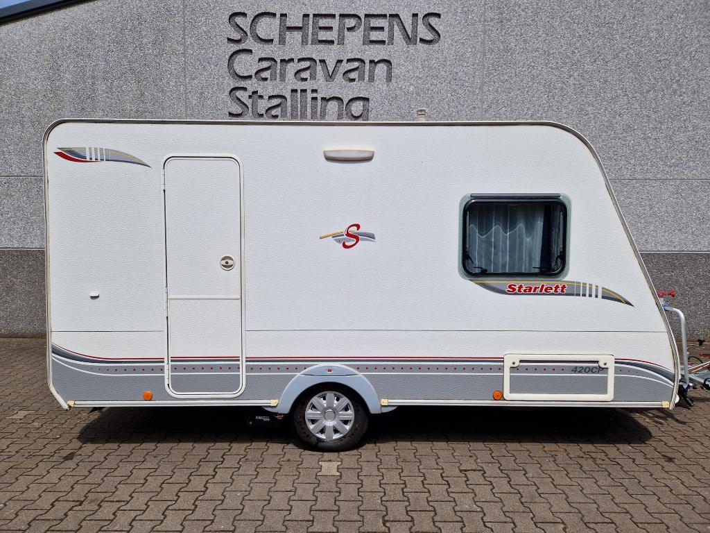 Sterckeman Starlett 420 CP 2010/2012  incl. mover, voortent, Caravans en Kamperen, Caravans, Mover, Sterckeman, Bedrijf, Treinzit