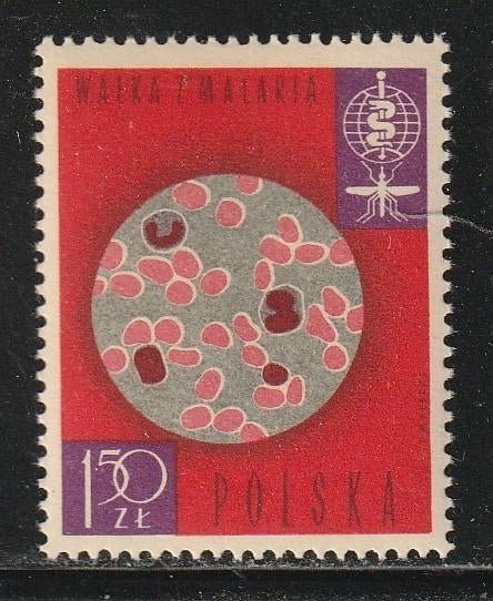 Polen 1962 - Malaria, Ophalen, Polen, Postfris