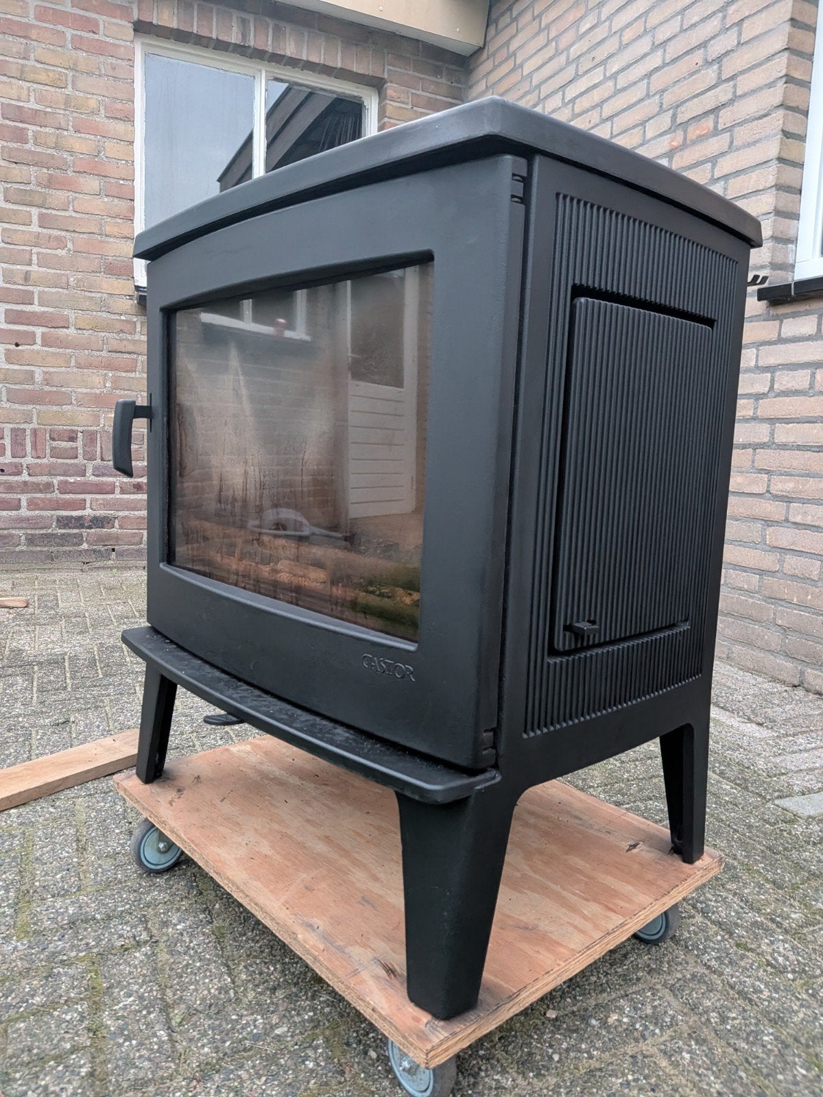 saey Castor peak hout kachel, Huis en Inrichting, Ophalen of Verzenden, Zo goed als nieuw, Hout, Houtkachel