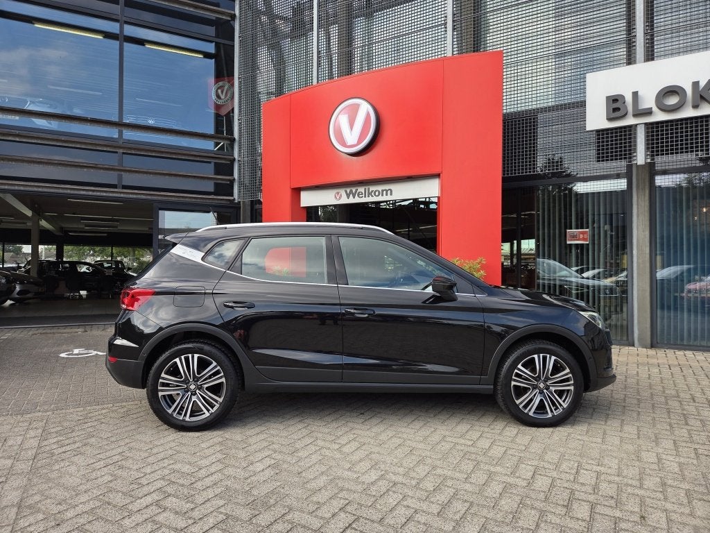 SEAT Arona 1.0 TSI Style B Int (bj 2019, automaat), Auto's, 12 maanden, 116 pk, Zwart, Bedrijf