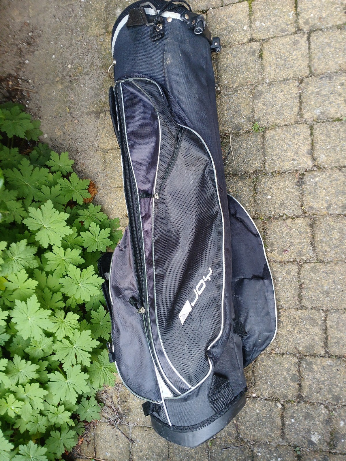 Golf tas Enjoy - Zwart en golfballen, Sport en Fitness, Ophalen of Verzenden, Gebruikt, Tas, Overige merken