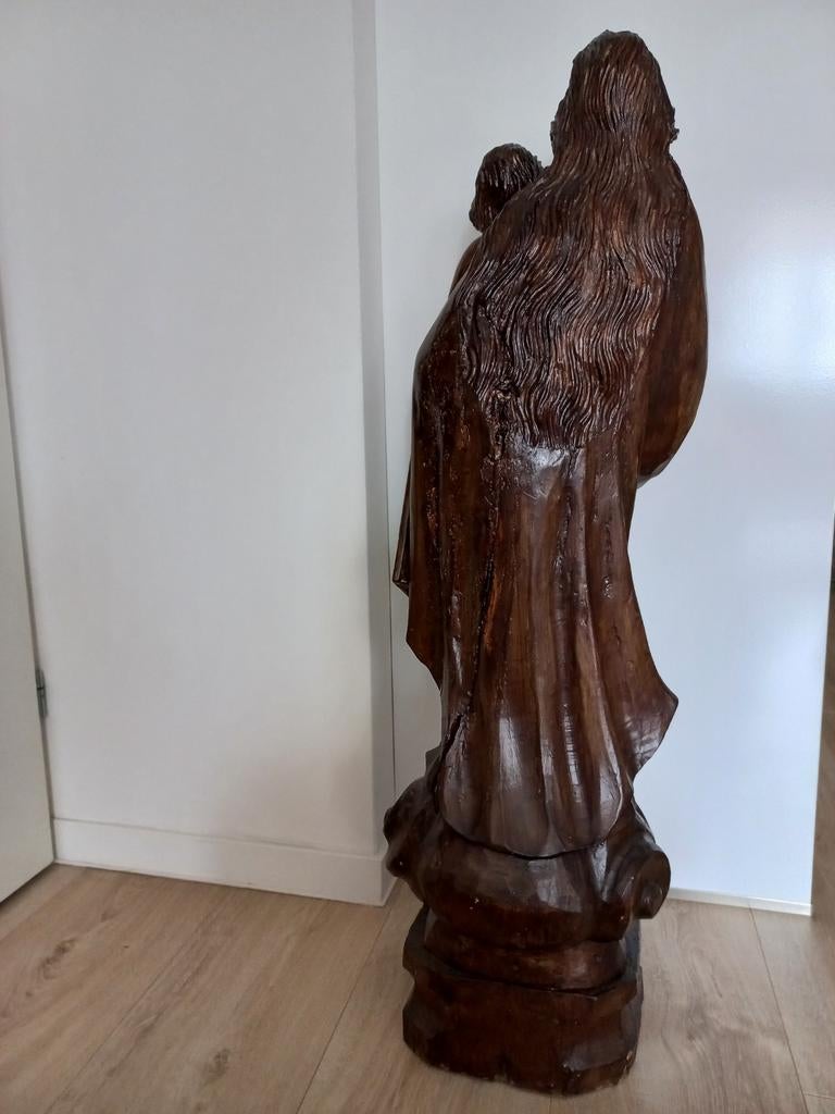 Houten Maria beeld, Antiek en Kunst, Antiek | Religie, Ophalen