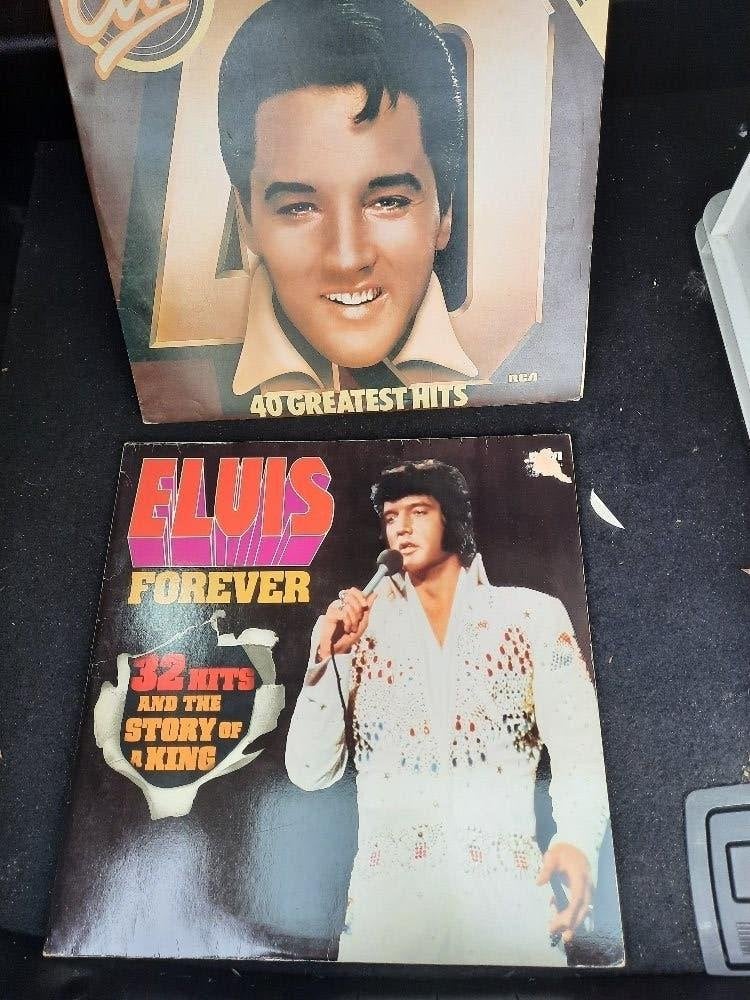 3 X ELVIS EN 1 X DAVID GARRICK  LP`S, Cd's en Dvd's, LP, Gebruikt, Inclusief binnenhoes, Ophalen of Verzenden