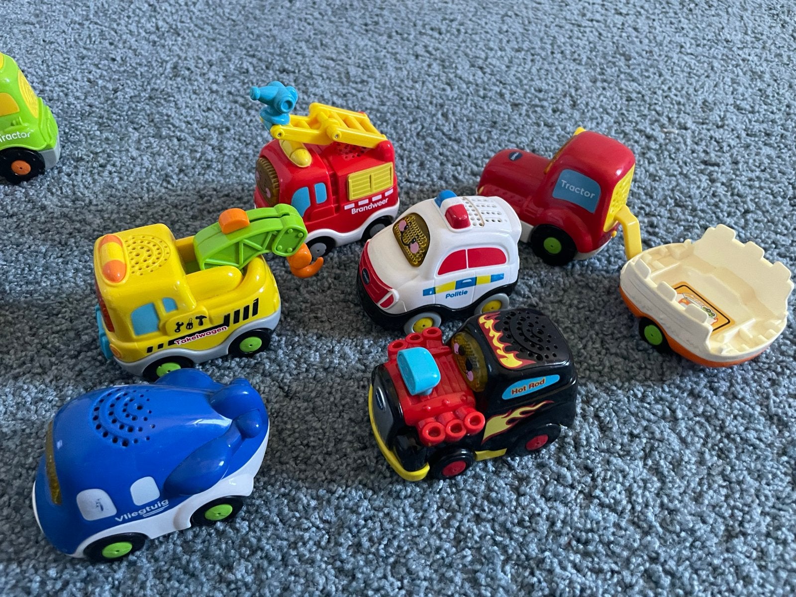VTech Toet Toet Auto's - Set van 6 voertuigen, Ophalen of Verzenden, Gebruikt